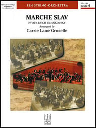 Marche Slav Orchestra sheet music cover Thumbnail